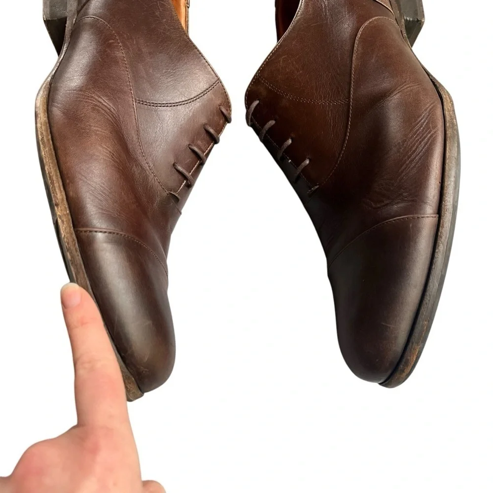 WOLF‎ & SHEPHERD Bannister Derby Brown Dress Shoe